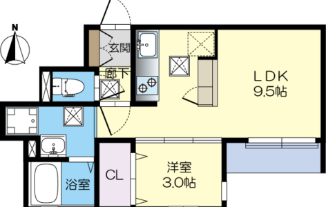 ◇◆賃貸物件情報◆◇（茨木市西中条町）1LDKマンション