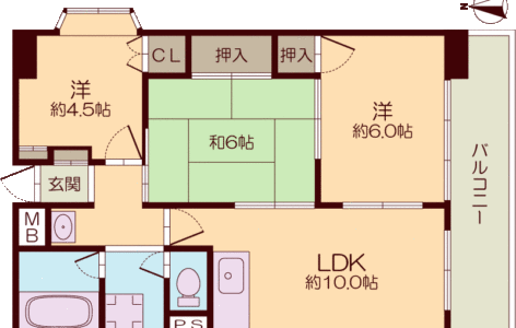 ◇◆賃貸物件情報◆◇（茨木市耳原）3LDKマンション