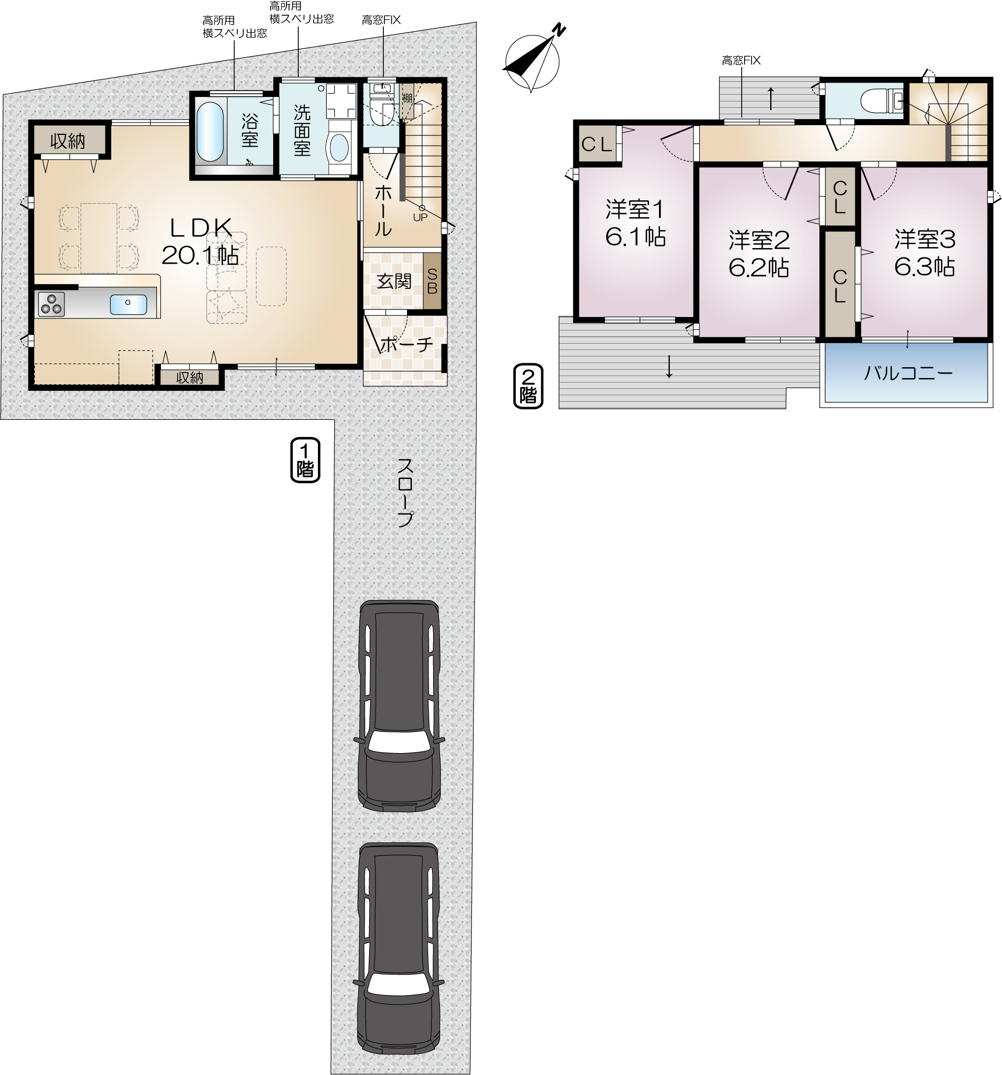 吹田市樫切山分譲地 D号地（新築一戸建住宅）