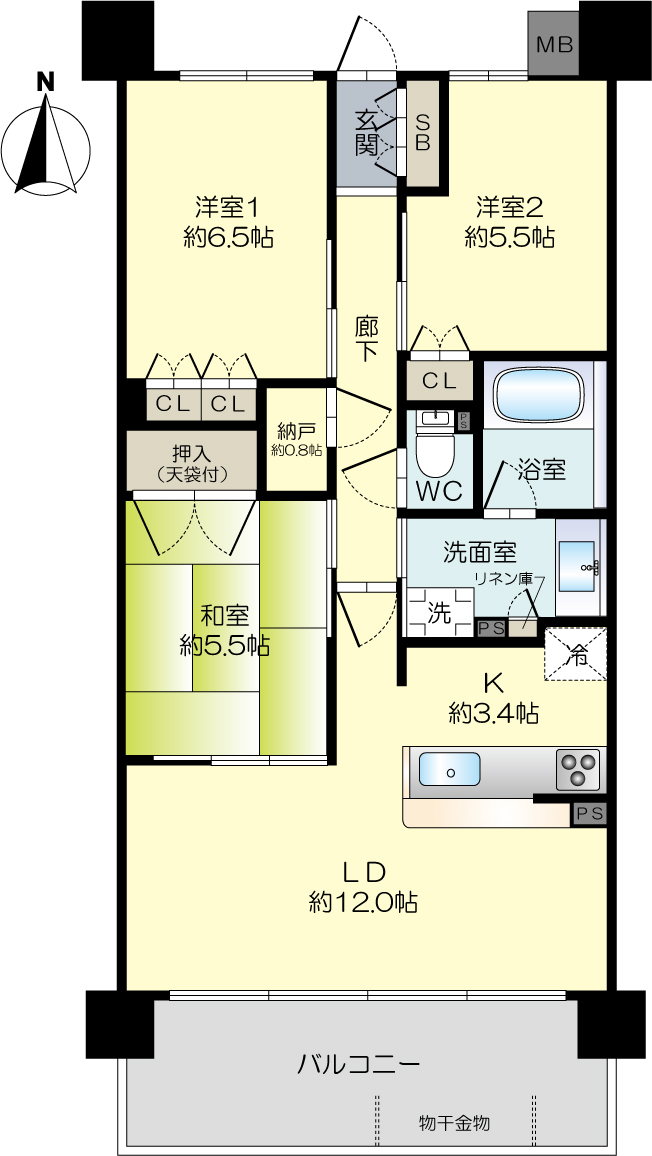 Brillia茨木下中条（中古マンション）　