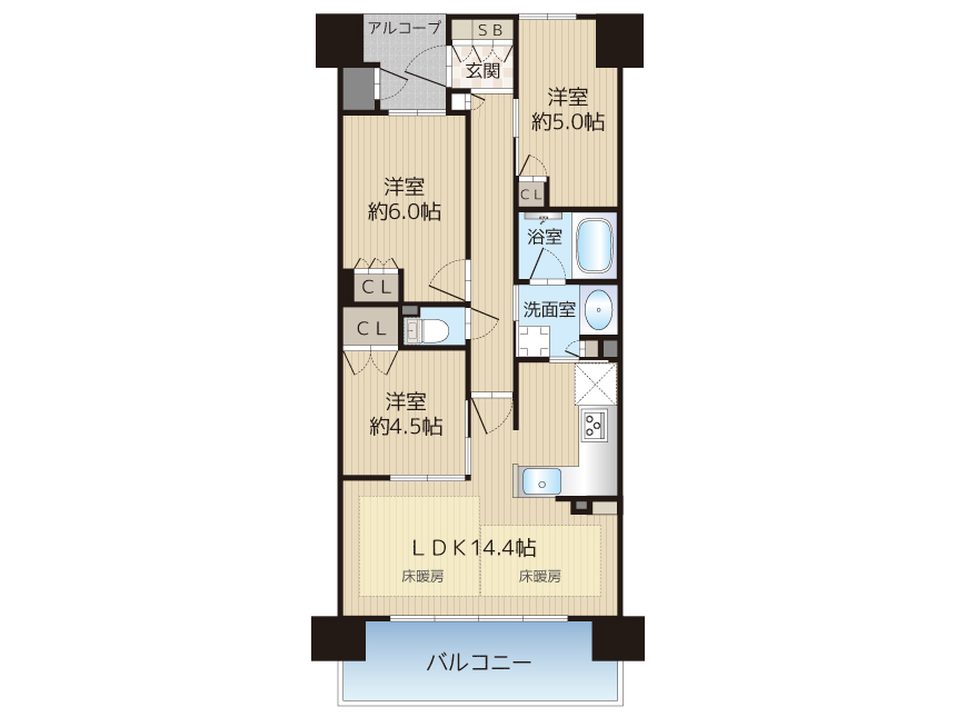 パークナード・レーベン茨木さわらぎ（中古マンション）　