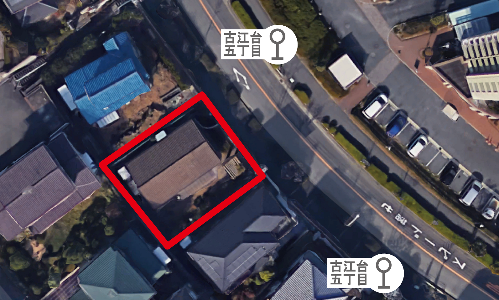 吹田市古江台2丁目土地(古家付売土地)
